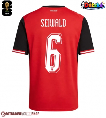 Rakousko Nicolas Seiwald #6 Domácí dres komplet pro Děti MS 2026 Krátkým Rukávem (+ Krátké kalhoty)